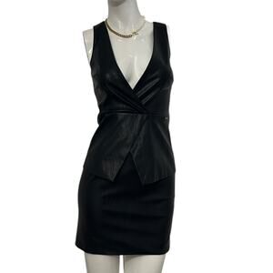 armani exchange faux leather dress Armani Exchange Women's Faux Leather Black Dress Size 0 is available for  purchase on au PAY Market - Imported Goods Online Store Co.Ltd. | au PAY  Market